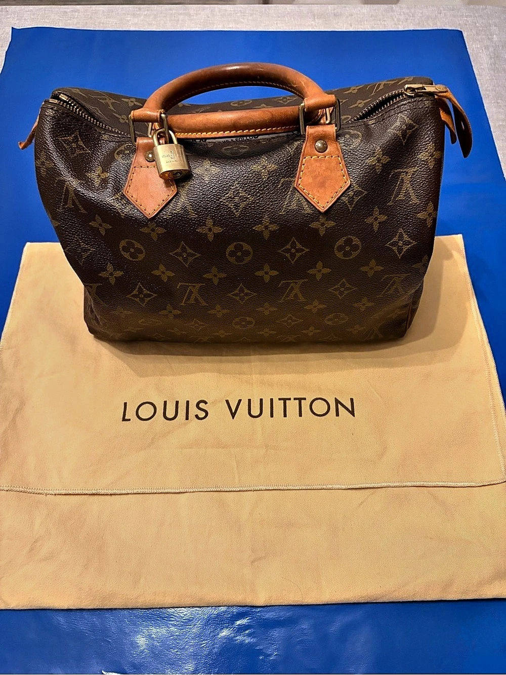 Louis Vuitton Speedy 30 Monogram Satchel in Brown